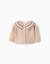 Gilet en maille avec col jacquard Beige clair 1 - vertbaudet enfant 