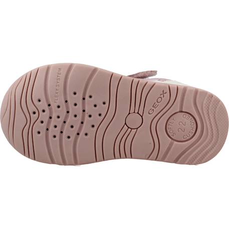 Baskets bébé fille en cuir Bleu cb48n+Rose c0514 12 - vertbaudet enfant 
