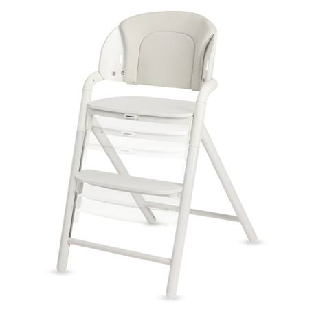 Chaise haute évolutive 3en1 celia close&cosy jusqu’à 110 kg avec réglage à une main et coussin inclus White beige 2 - vertbaudet enfant 
