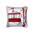Coussin décoratif carré à motif téléphérique Rouge 1 - vertbaudet enfant 