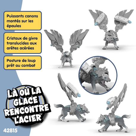 Figurine loup de glace Gris 3 - vertbaudet enfant 