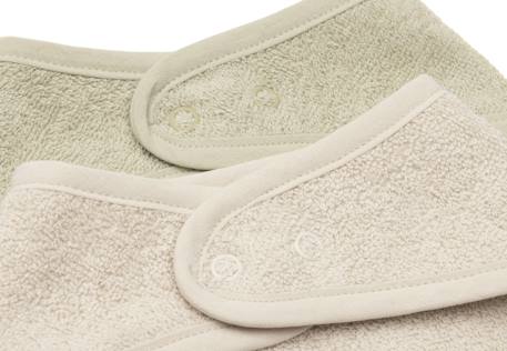 Lot de 2 bavoirs bandana bébé en coton Beige sable et taupe+Silk rose & sable+Soft matcha & sable 13 - vertbaudet enfant 