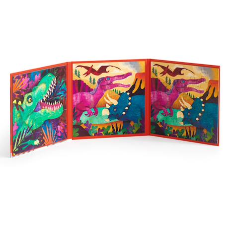 Puzzle magnétique 2 en 1 - dinosaure Multicolor 4 - vertbaudet enfant 