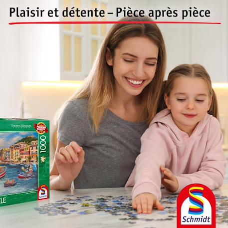 Puzzle mickey et minnie en italie 1000 pcs Vert 5 - vertbaudet enfant 