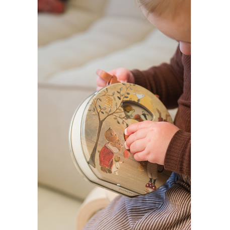 Boite à musique en métal forêt magique Beige 5 - vertbaudet enfant 