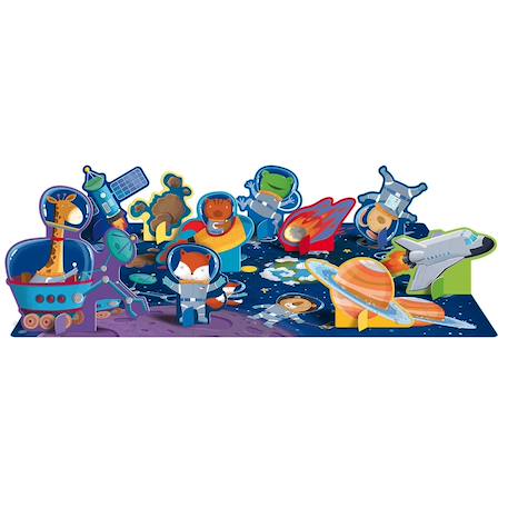 Livre et puzzle espace Bleu 2 - vertbaudet enfant 