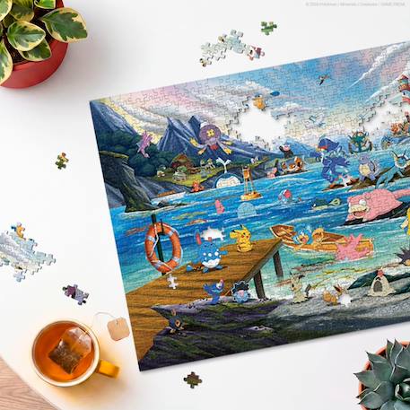 Puzzle pokémon aquali et marine tempérée 1000 pcs Blanc 2 - vertbaudet enfant 