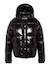 Blouson shiny à capuche Noir+Rouge 4 - vertbaudet enfant 