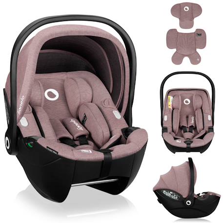 Siège-auto bébé moxie i-size 40-87 cm léger avec tissu en bambou, groupe 0+ Beige sand+Black carbon+Pink mauve 13 - vertbaudet enfant 