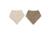 Lot de 2 bavoirs bandana bébé en coton Beige sable et taupe+Silk rose & sable+Soft matcha & sable 2 - vertbaudet enfant 