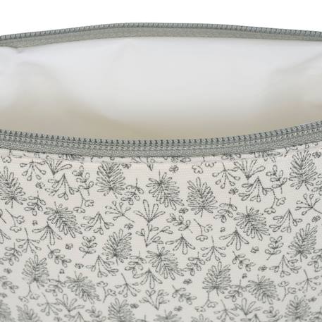 Trousse de toilette bébé en coton – Imprimé floral – 28 x 18 cm Vert 5 - vertbaudet enfant 