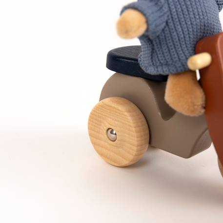 Alexis l'ours en peluche sur son scooter Bleu 5 - vertbaudet enfant 