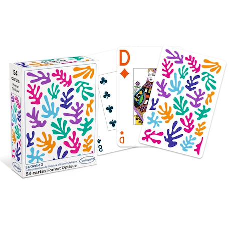 Jeu de 54 carte - inspiré par Henri Matisse - La gerbe 2 Blanc 1 - vertbaudet enfant 