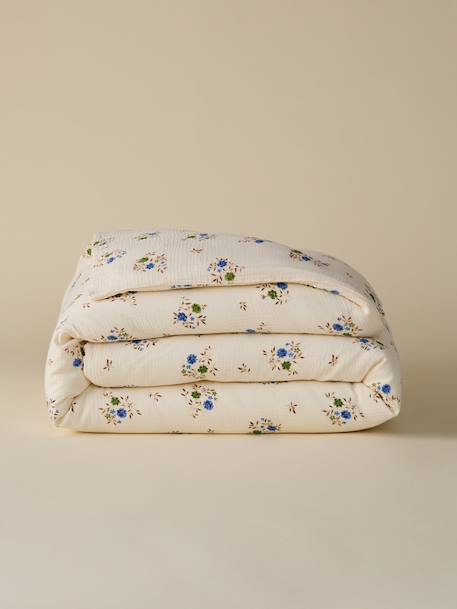 Housse de couette gaze de coton 'louison' Imprimé rosa blue 6 - vertbaudet enfant 