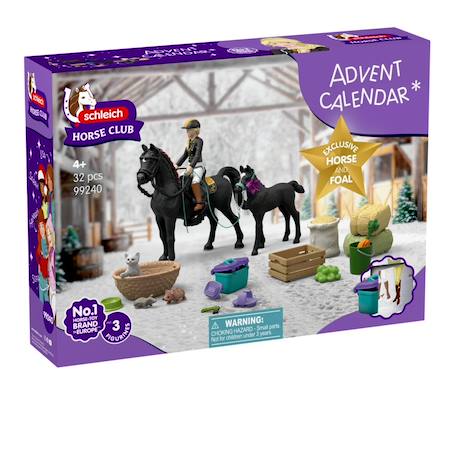 Calendrier de l'avent horse club 4 Violet 1 - vertbaudet enfant 