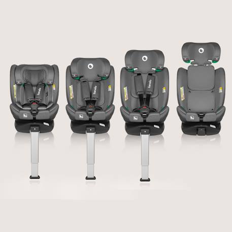 Siège-auto pivotant 360° braam i-size 40-150 cm avec isofix, groupe 0/1/2/3 Black carbon+Grey stone 8 - vertbaudet enfant 