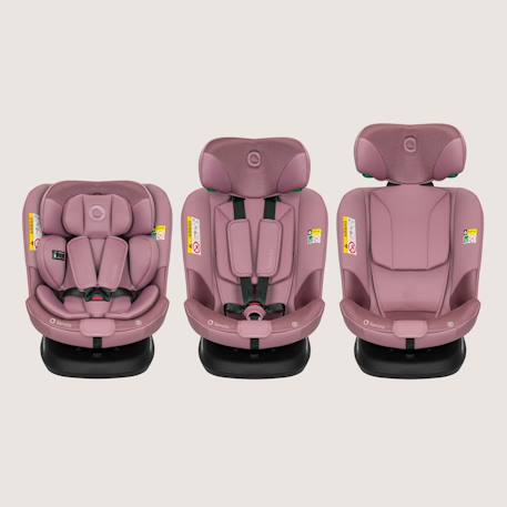 Siège-auto pivotant 360° bastiaan plus i-size 40-150 cm avec isofix Beige chocolate+Black carbon+Navy blue+Pink mauve 20 - vertbaudet enfant 