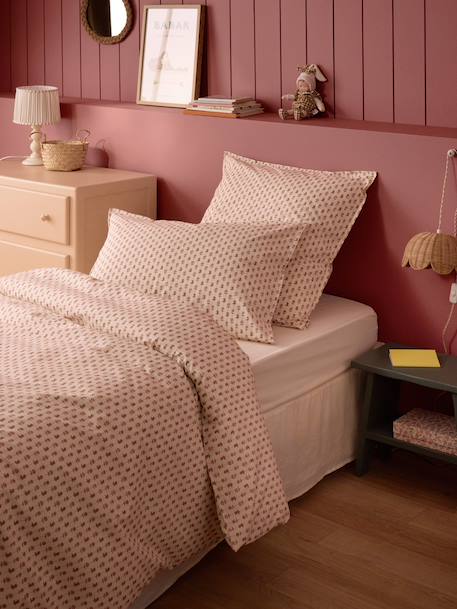 Taie d'oreiller percale de coton 'lucette' Imprime multico 3 - vertbaudet enfant 