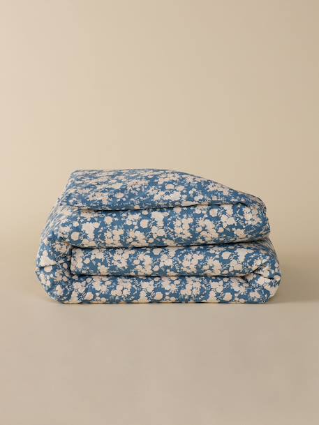 Housse de couette percale de coton 'lisbeth' Bleu 4 - vertbaudet enfant 