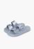 Sandales caoutchouc eva habana métallisées Argent+Vert 4 - vertbaudet enfant 