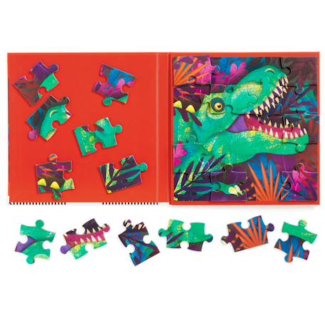 Puzzle magnétique 2 en 1 - dinosaure Multicolor 2 - vertbaudet enfant 