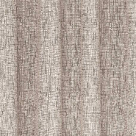 Rideau occultant effet lin chiné Beige+Gris foncé 2 - vertbaudet enfant 