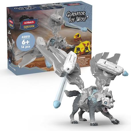 Figurine loup de glace Gris 4 - vertbaudet enfant 