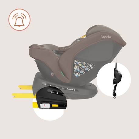 Siège-auto pivotant 360° bastiaan plus i-size 40-150 cm avec isofix Beige chocolate+Black carbon+Navy blue+Pink mauve 3 - vertbaudet enfant 