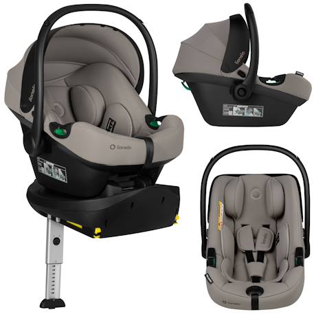 Siège-auto bébé astrid i-size 40-87 cm avec base isofix pivotante à 180°, léger et récompensé par l’adac Beige cream+Beige taupe+Green forest+Pink coral 7 - vertbaudet enfant 