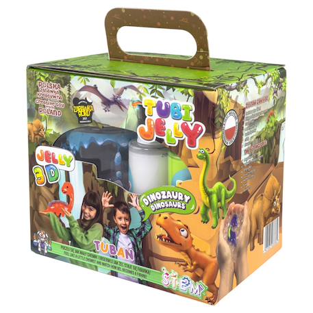 Tubi jelly dinosaures - création de figurines en gel - set avec 6 couleurs Multicolor 3 - vertbaudet enfant 