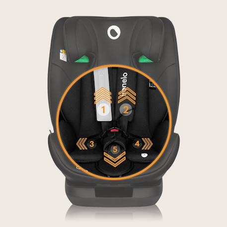 Siège-auto lavender i-size 76-150 cm avec isofix et système de ventilation, groupe 1/2/3 Black carbon+Grey stone 5 - vertbaudet enfant 