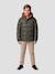Blouson matelassé à capuche Kaki+Noir 1 - vertbaudet enfant 