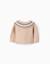 Gilet en maille avec col jacquard Beige clair 2 - vertbaudet enfant 