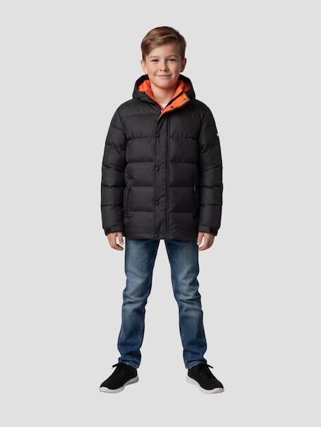 Blouson matelassé à capuche Kaki+Noir 6 - vertbaudet enfant 