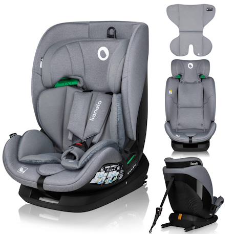 Siège-auto lavender i-size 76-150 cm avec isofix et système de ventilation, groupe 1/2/3 Black carbon+Grey stone 7 - vertbaudet enfant 