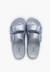 Sandales caoutchouc eva habana métallisées Argent+Vert 5 - vertbaudet enfant 