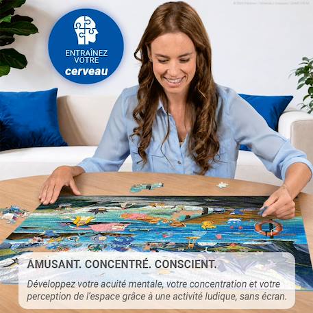 Puzzle pokémon aquali et marine tempérée 1000 pcs Blanc 5 - vertbaudet enfant 