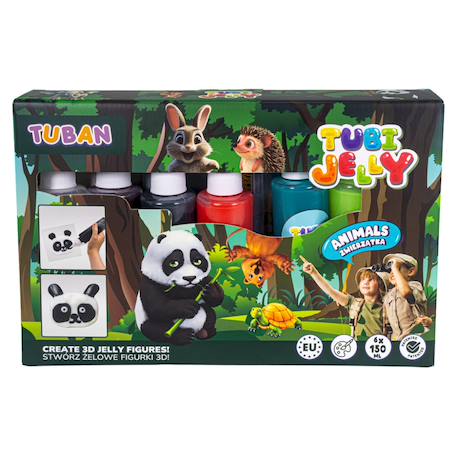 Tubi jelly animaux - kit de création de figurines en gelée - set avec 6 couleurs Multicolor 1 - vertbaudet enfant 