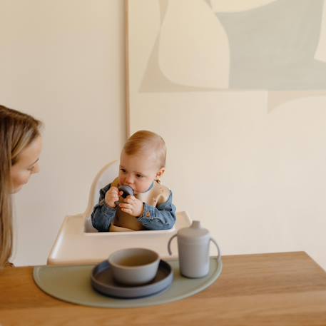 Set de table bébé en silicone antidérapant Cambridge blue 4 - vertbaudet enfant 