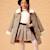Manteau fille marron chaud à carreaux | amandine Marron 6 - vertbaudet enfant 