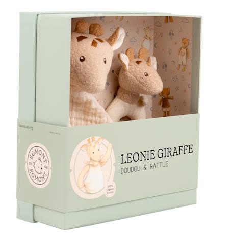 Coffret cadeau doudou et hochet girafe Beige 5 - vertbaudet enfant 