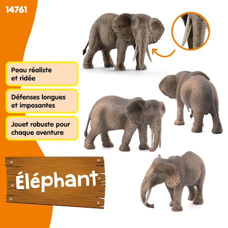 Figurine enfant éléphant d'afrique femelle Unit p. 3 - vertbaudet enfant 