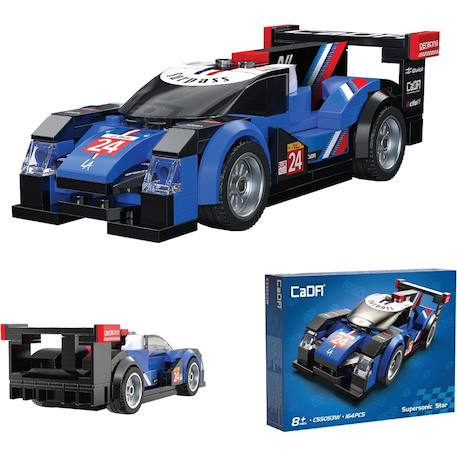 Voiture de course supersonic star 164 pièces Bleu 3 - vertbaudet enfant 