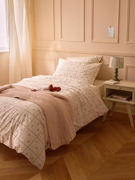 Housse de couette percale de coton 'léopoldine' Imprime multico 3 - vertbaudet enfant 