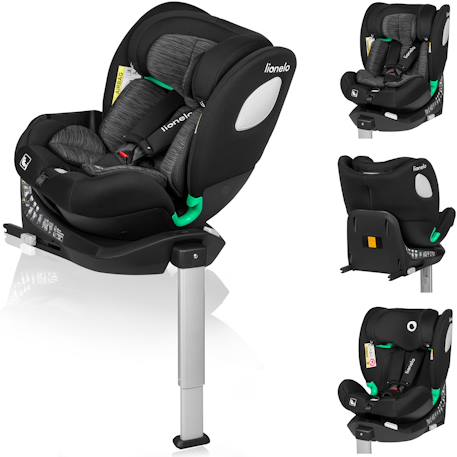 Siège-auto pivotant 360° braam i-size 40-150 cm avec isofix, groupe 0/1/2/3 Black carbon+Grey stone 1 - vertbaudet enfant 