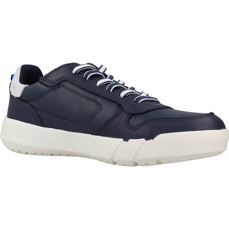 Baskets enfant garçon en cuir hyroo Bleu c4211 5 - vertbaudet enfant 