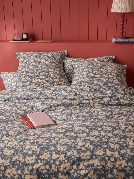 Housse de couette percale de coton 'lisbeth' Bleu 3 - vertbaudet enfant 