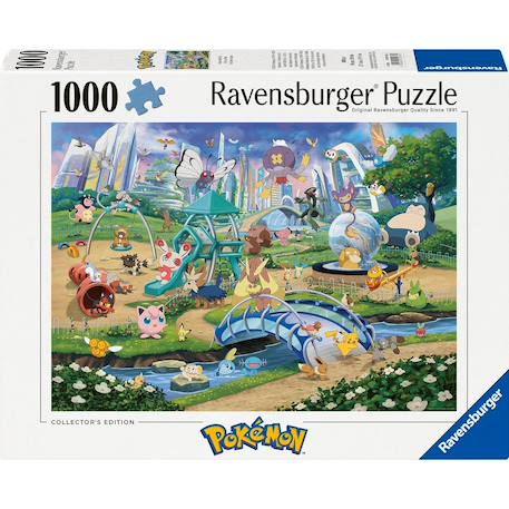 Puzzle pokémon évoli dans le parc 1000 pcs Blanc 1 - vertbaudet enfant 
