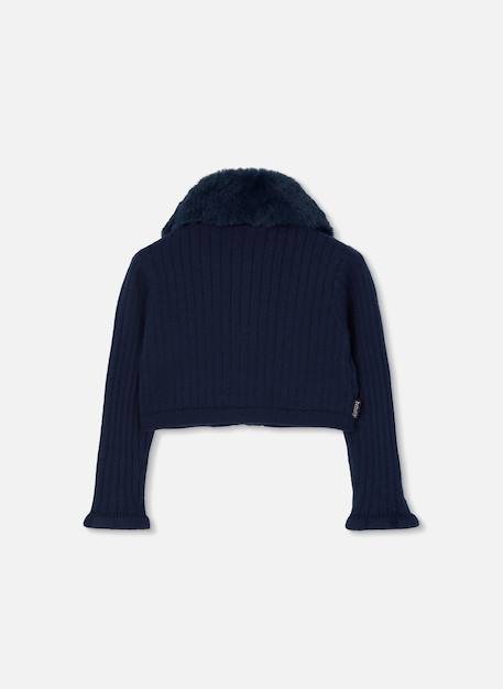 Veste fille en maille Bleu 3 - vertbaudet enfant 