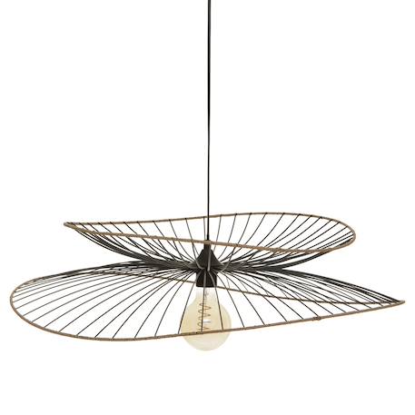 Suspension design en métal et raphia Noir 1 - vertbaudet enfant 